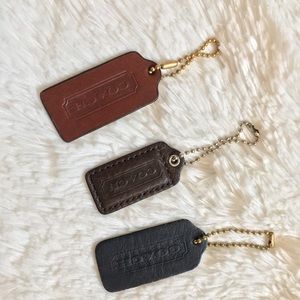 Set of 3 Coach Hang-tags
